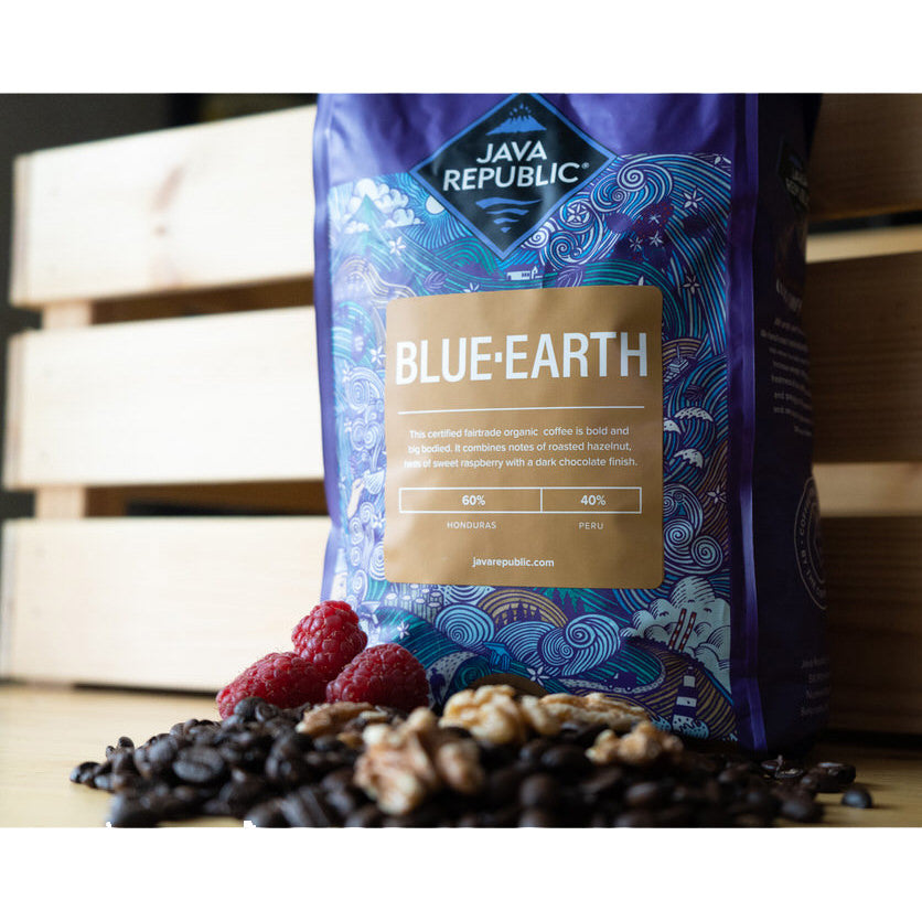 Java Earth Coffee Blue-Earth | Fairtrade and Organic Premium Hand-roasted Coffee Beans ...