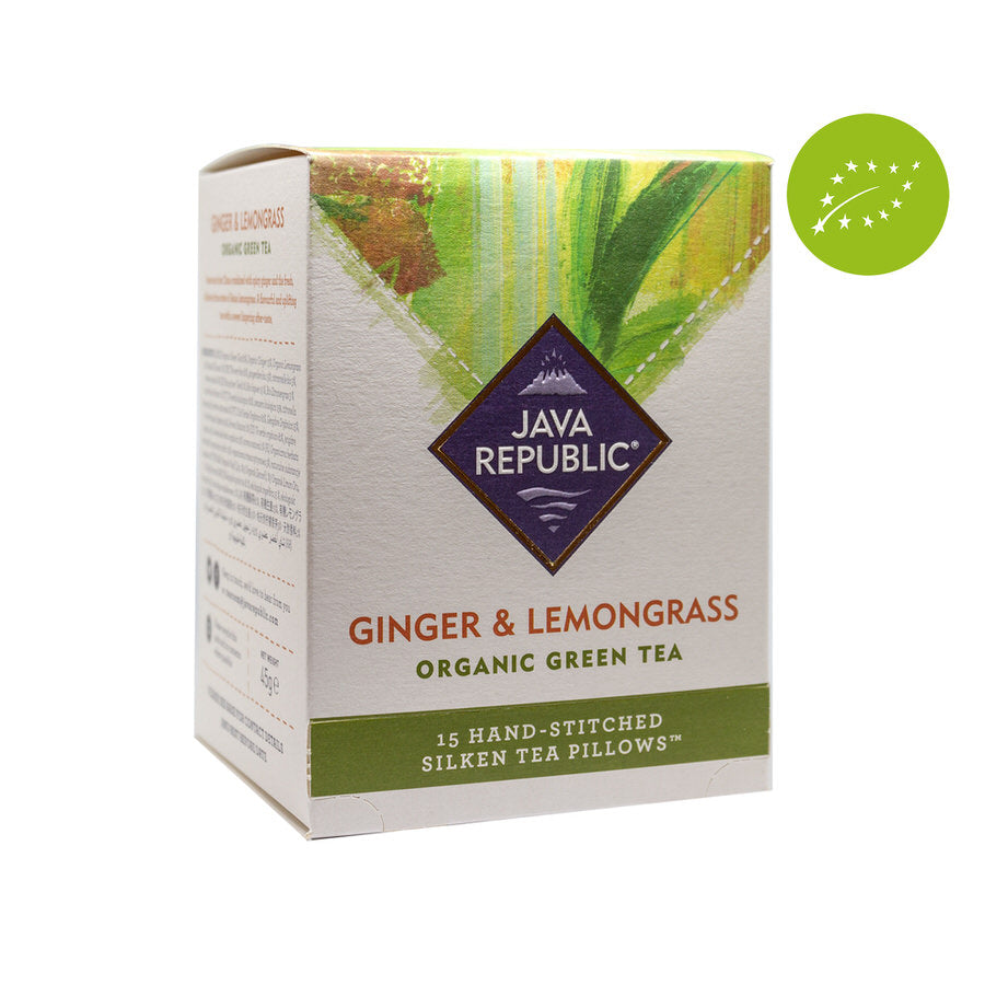 Ginger & Lemongrass Organic Green Tea | 100% Organic Digestion Tea ...