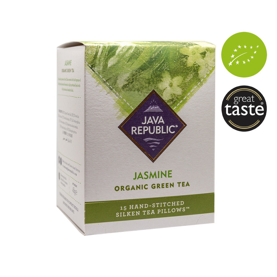 Jasmine Organic Green Tea Pillows | 100% Organic Savour Tea – Java Republic
